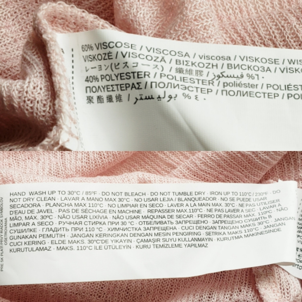 NWT Mango Basics Pink Ribbed Ruffle Tank - Picture 8 of 8